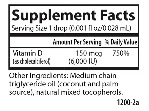 Carlson Super Daily D3- 6000 IU of Vitamin D3- 10.2floz