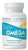 Nordic Naturals Daily Omega with Vitamin D3, 1000 mg, 30 softgels-Lemon