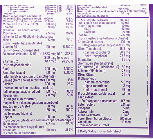 AOR Advanced Ortho Core Mutlivitamin-180 cap