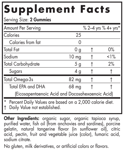 Nordic Naturals Nordic Omega-3 Gummies - 120 tangerine chewables