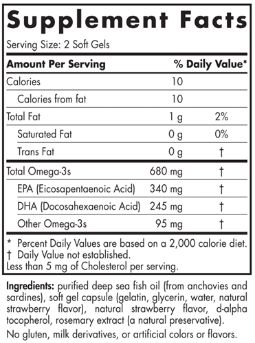 Nordic Naturals Ultimate Omega Jr-Strawberry-90 mini sg