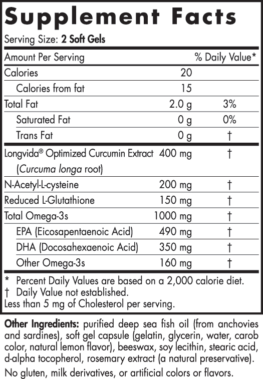 Nordic Naturals Omega Curcumin-60 softgels