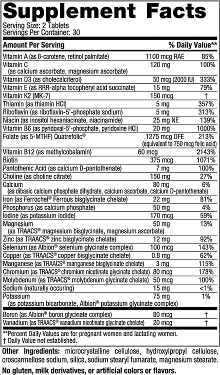 Nordic Naturals Prenatal Multivitamins- unfalvored - 60 tablets