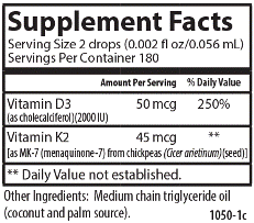 Carlson Super Daily D3-200IU+k2