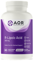 AOR R- Lipoic Acid- 300mg- Powerful Antioxidant- 60 vcap