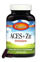 Carlson ACES + Zn - Vitamin A, C, E with Selenium + Zinc, 120 softgels