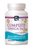 Nordic Naturals Complete Omega-Xtra, 1000mg, Lemon-60 softgels