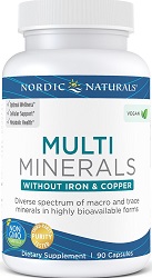 Nordic Naturals Multi Minerals without Copper and Iron- Unflavored- 90 capsules