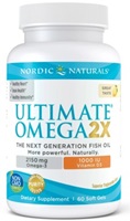 Nordic Naturals Ultimate Omega -D3 2X- 60 softgels-Lemon with 2000 mg of Omega-3 and 1000 IU of vitamin D3