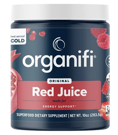 Organifi Red Juice Canister with Antioxidants for Energy Support -Berry flavor- 30 serving 