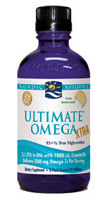 Nordic Naturals Ultimate Omega Xtra Liquid with Vitamin D3-Lemon, 8 oz