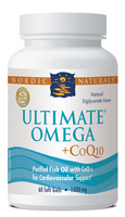 Nordic Naturals Ultimate Omega + CoQ10 -100mg of CoQ10- 120 softgels