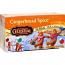 Celestial Seasonings Holiday Herbal Tea - Gingerbread Spice - Caffeine Free - Case of 6 - 20 Bags