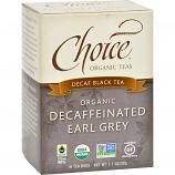 Choice Organic Teas Decaffeinated Earl Grey Tea - 16 Tea Bags - Case of 6
