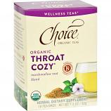 Choice Organic Teas - Organic Throat Cozy Tea - 16 Bags - Case of 6
