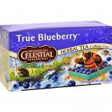 Celestial Seasonings Herbal Tea Caffeine Free True Blueberry - 20 Tea Bags - Case of 6