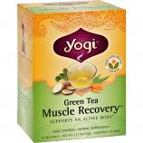Yogi Muscle Recovery Herbal Tea Green Tea - 16 Tea Bags - Case of 6