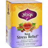 Yogi Kava Stress Relief Herbal Tea Caffeine Free - 16 Bag - Case of 6