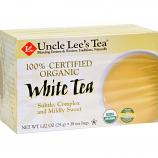 Uncle Lee's Tea 100% Certified Organic White Tea - Case of 6 - 18 Bag