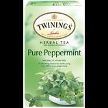 Twinings Tea - 100 Percent Organic - Herbal - Peppermint - 20 Bags - Case of 6